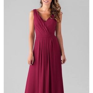 Fuschia bridesmaid dress
